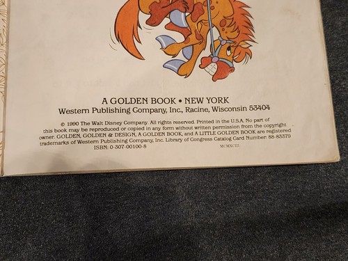 Vintage Walt Disney Mickey Mouse A Little Golden Book Cowboy Mickey 1990 - Picture 3 of 9