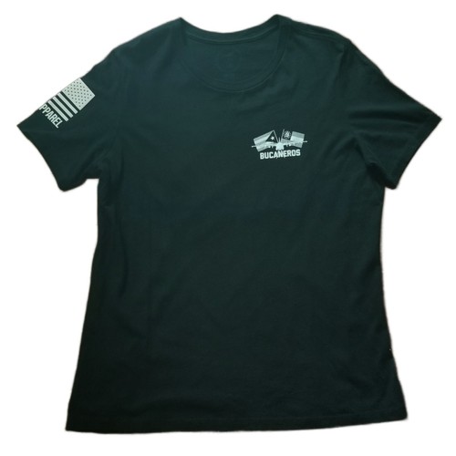 Camiseta Nine Line Apparel Bucaneros 156th Puerto Rico Savannah Mujer Grande Nueva - Imagen 2 de 6