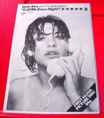 Jane Aire Call Me Every Night Vintage ORIG 1979 Press/Magazine ADVERT 10''x 7''