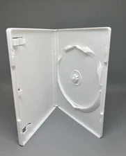 100 NEW 14MM STANDARD  SINGLE WHITE DVD CASES PSD20, 1096L MADE IN US