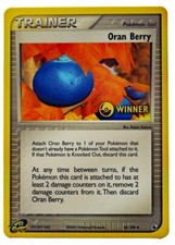 Oran Berry 85/109 Winner Stamp Trainer EX Ruby & Sapphire NM with eBay Tracking