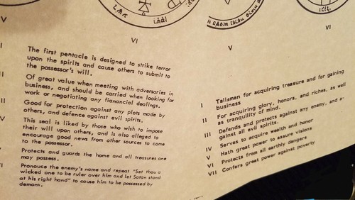 ONE PAGE Of Planetary SEALS OF SOLOMON on PARCHMENT Paper - Your Choice. *Read* - Picture 3 of 5