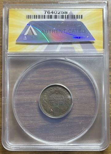 1877 Indian Head Cent - ANACS Genuine VF 20 Details - Damaged - Picture 4 of 4