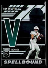 Tua Tagovailoa 2023 Donruss Elite Spellbound Green #SB-TT5 Miami Dolphins