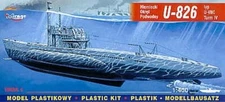 U-BOAT/U-BOOT U 826 TYPE VII C T-IV - WW II GERMAN SUBMARINE 1/400 MIRAGE