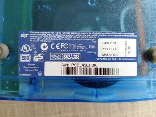 Iomega Zip 100 - Drive Lettore Esterno 100MB - Afbeelding 4 van 4