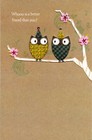 Funny BIRTHDAY Card FOR FRIEND, Owl Friends by American Greetings +Envelope