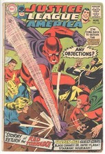 JUSTICE LEAGUE OF AMERICA  64  VG-/3.5  -  Origin & 1st new Red Tornado!