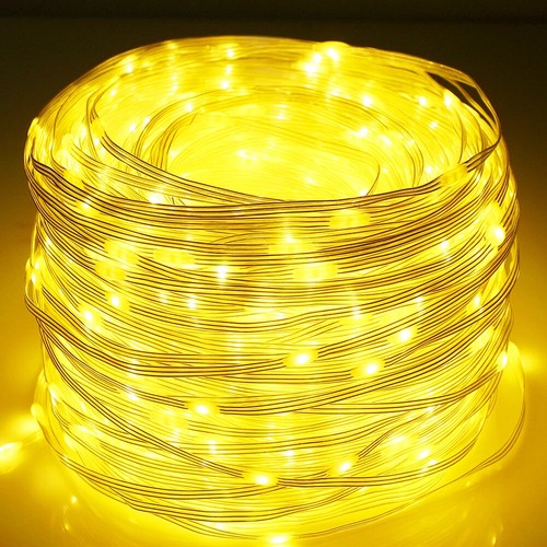 Solar Lichterkette 100-300 LED Lichtschlauch Beleuchtung Garten Party Deko Außen - Bild 4 von 27