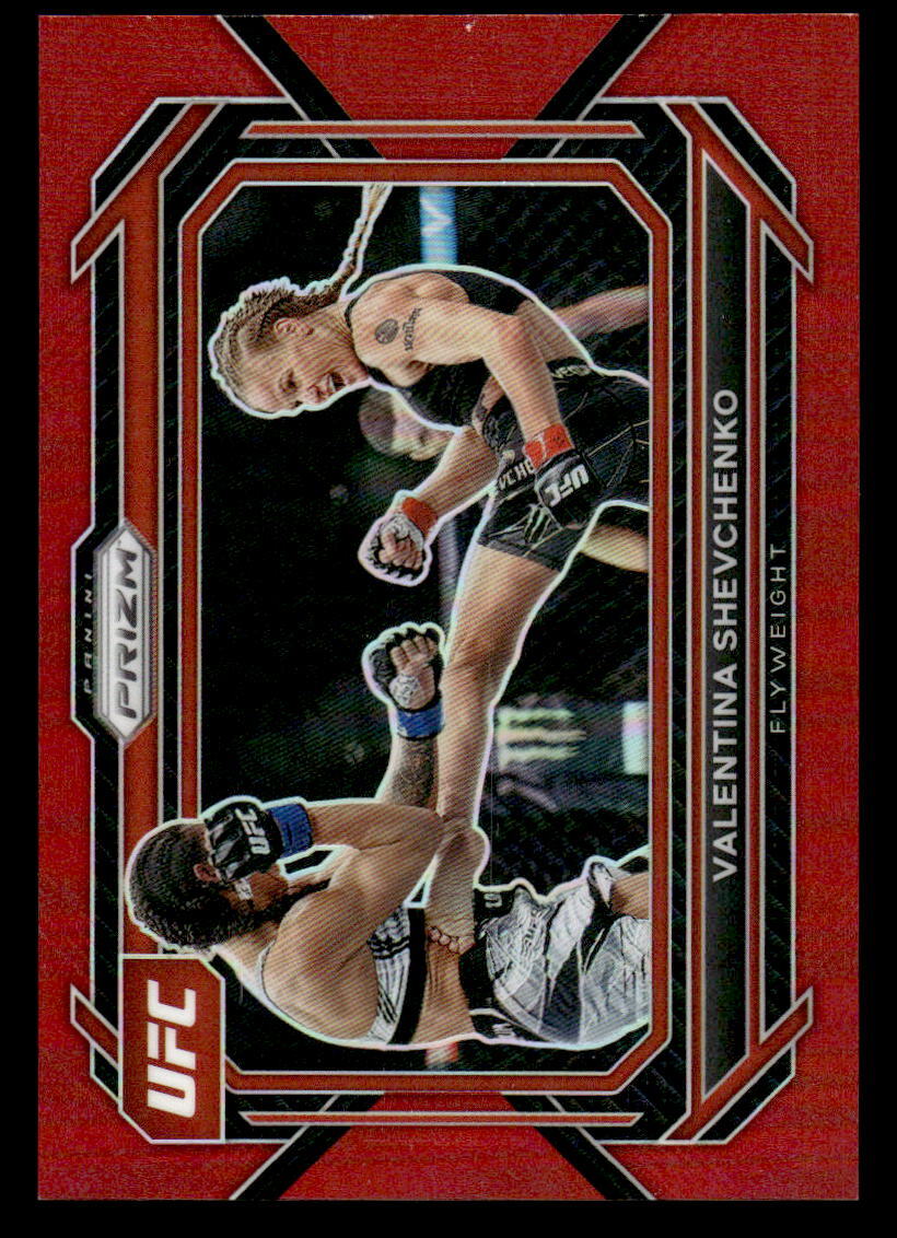 2023 Panini Prizm UFC #63 Valentina Shevchenko Red Prizms #/199