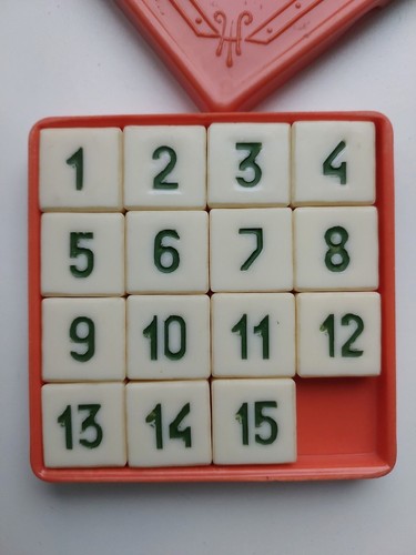 Vintage logic game "Fifteen". USSR 70s - Picture 5 of 8