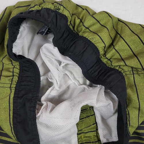 Gotcha Board Shorts Mens Medium Green Black Lined Swim Surf Beach 8" Pocket - Picture 6 of 15