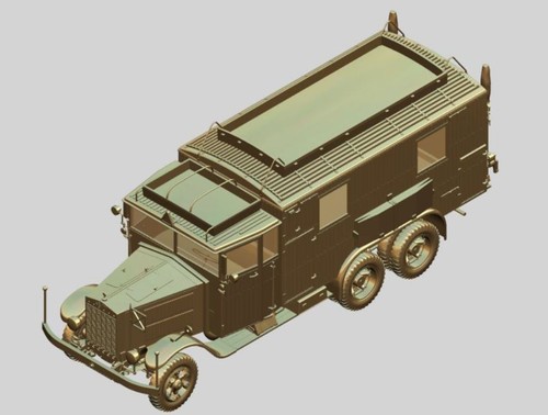 ICM 35462-1/35 KRUPP L3H163 KFZ.72 German Radio Communication Truck WWII - Picture 11 of 12