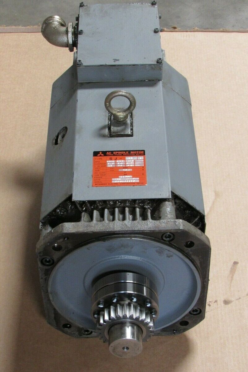 MITSUBISHI AC SPINDLE MOTOR SJ-11A 200V 3PH INDUCTION MOTOR MITSUBISHI AC SPINDLE MOTOR SJ-11A 200V 3PH INDUCTION MOTOR