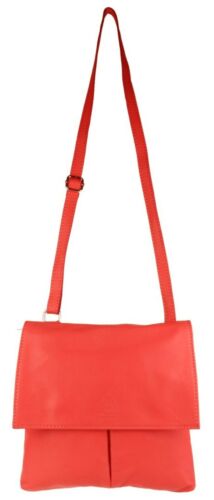 Double Pocket Italian Genuine Leather Vera Pelle Bag Crossbody Shoulder Designer - Picture 21 of 207