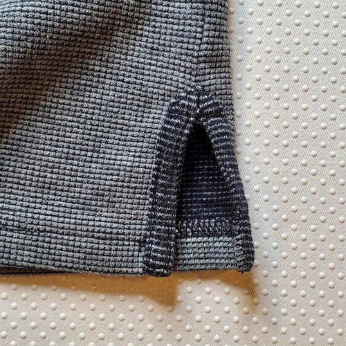 Retrofit Men Long Sleeve Henley Shirt Small Grey Black Stripe Long Sleeve Cotton - Picture 3 of 11