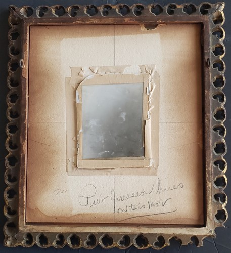 19th CENTURY ABRAHAM LINCOLN USA PRESIDENT OPALOTYPE MILK GLASS PANEL PAINTING - 第 4/6 張圖片