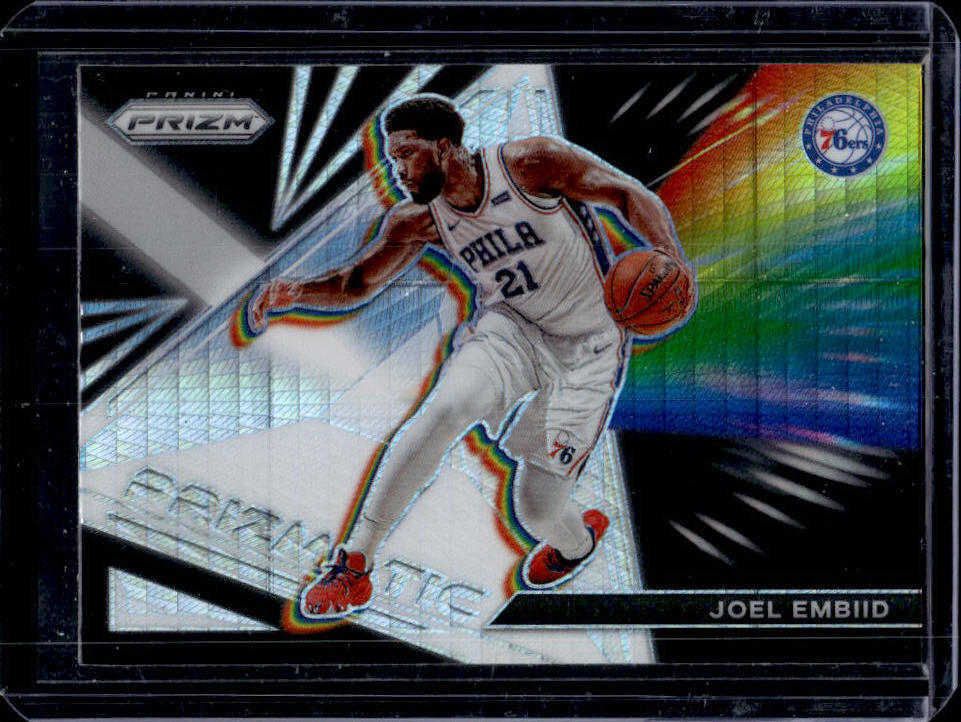 2021-22 Panini Prizm Joel Embiid Prizmatic Hyper Prizm Parallel #2 76ers