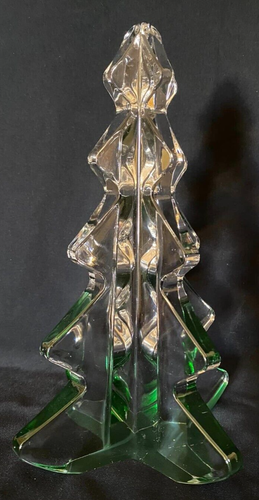 Mikasa Christmas Spirit Art Glass Tree Paperweight Décor Austria Lead Crystal - Picture 3 of 7