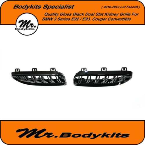 BMW 3 Series E92 E93 Coupe/Convertible 2010-2013 Front Bumper Kidney Grille LCI - Picture 6 of 10