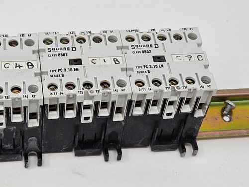 5 x Square D Starkstrom Class 8502 Type PC 3.10 EN Hutschiene - SERIE B-(D) - - Bild 4 von 7