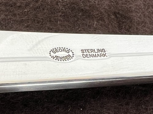 Sterlingsilber Georg Jensen Karavelle Esslöffel NEU aus altem Lagerbestand unbenutzt - Bild 7 von 7