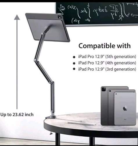 KUXIU Magnetic iPad Pro 11/ Stand Foldable Arm Tablet Holder for Working - 第 5/7 張圖片