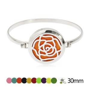 Stainless Steel Flower Essential Oil Diffuser Locket Bangle Bracelet Image Is Loading Stainless Steel Flower Essential Oil Diffuser Locket Bangle