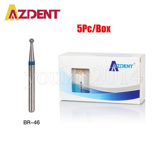 AZDENT Dental Diamond Burs High Speed Handpiece Friction Grip 5/Pc/100Pc/200Pc - Picture 35 of 67