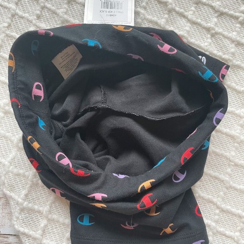Champion Logo Print Biker Shorts Black Multi Girl’s Size Medium (10-12) New - Picture 9 of 10