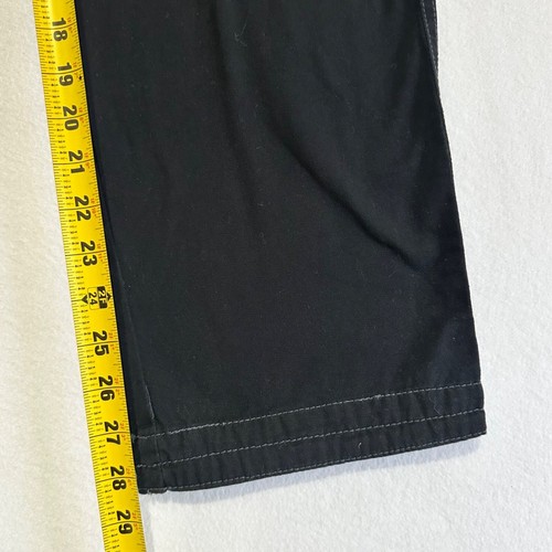 Vintage Wearfirst Cargo Black Pants Boys Size 16 Baggy Rave Y2K Grunge Goth - Picture 5 of 12