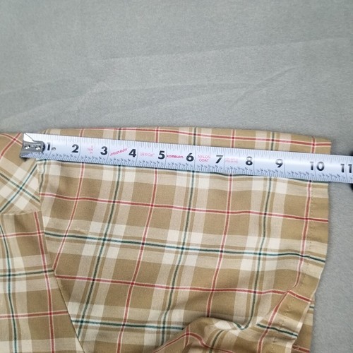 Vtg Big Mac Shirt XLT Tan Plaid Pearl Snap Buttons Short Sleeve Western Farm ** - Picture 20 of 20