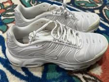 Nike Air Max Plus TN Triple White Size 8.5 Woman 