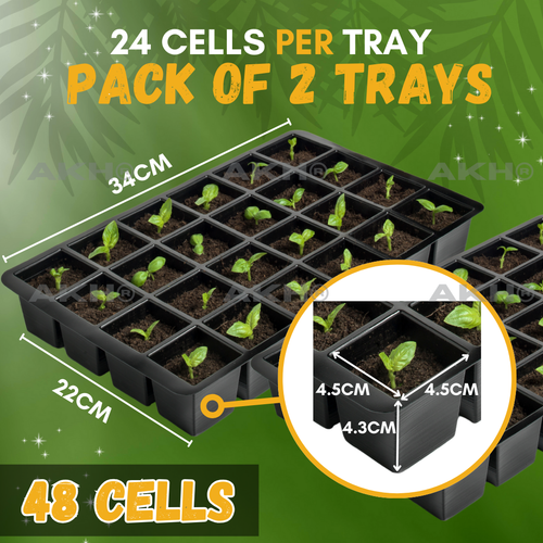 48 Cell Rootrainer Plug Plant Seed Tray Root Trainers Tree Tray 2 TRAYS uk - Picture 2 of 5