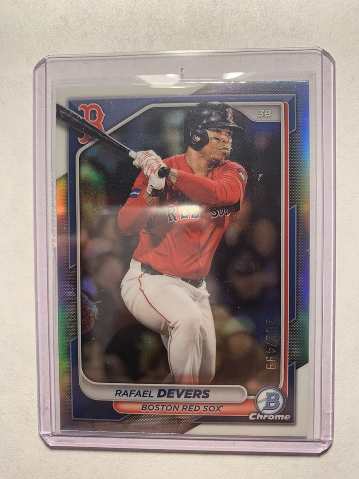 2025 Bowman Chrome RAFAEL DEVERS Refractor /499 BOSTON RED SOX 58