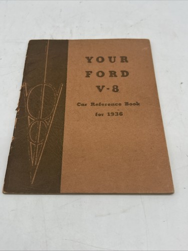1936 Ford V-8 V8 Owners Manual User Guide Reference Instruction Operator Book - Foto 2 di 7