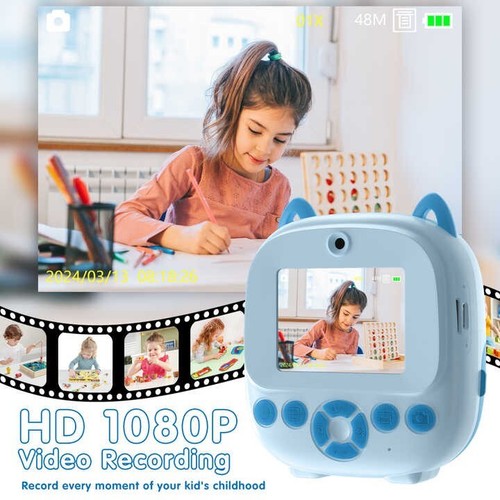 High Quality Hd Mini Digital Instant Kid Print Camera for birthday gifts - Picture 4 of 6
