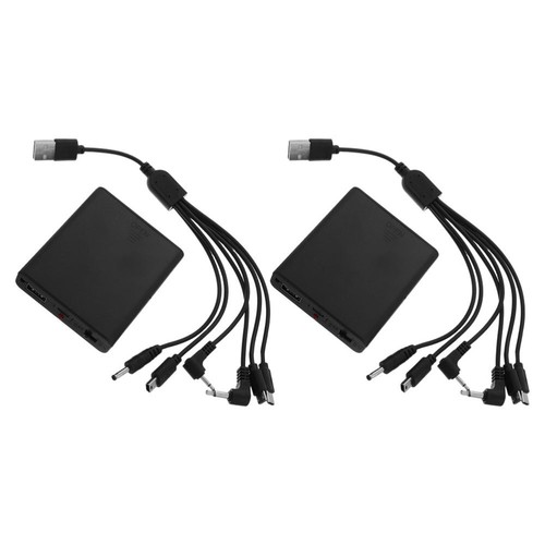 2 Pcs Battery Case Travel Electronic Cabinet Lock Power Emergency Unit
