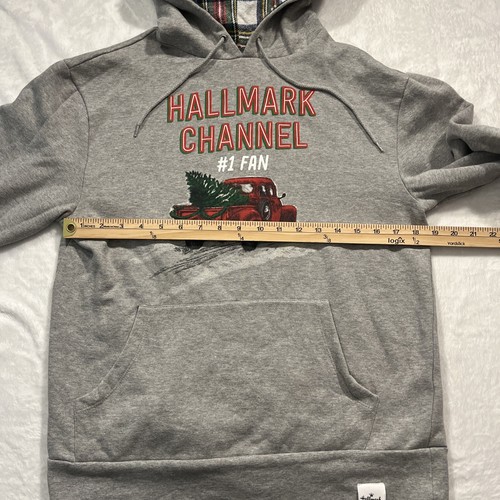 Hallmark Channel #1 Fan Christmas Theme Women’s Small Gray Hoodie Sweatshirt EUC - Bild 8 von 14