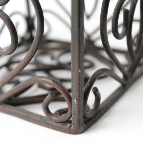 Southern Living at Home Rosedale Wrought Iron Metal Basket - Picture 5 of 5