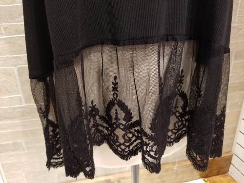 Umgee Shirt Extender Cami Women's Black Small Lace Tank Top Racer Back Strap New - Picture 5 of 10