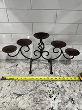 vintage metal candle holders