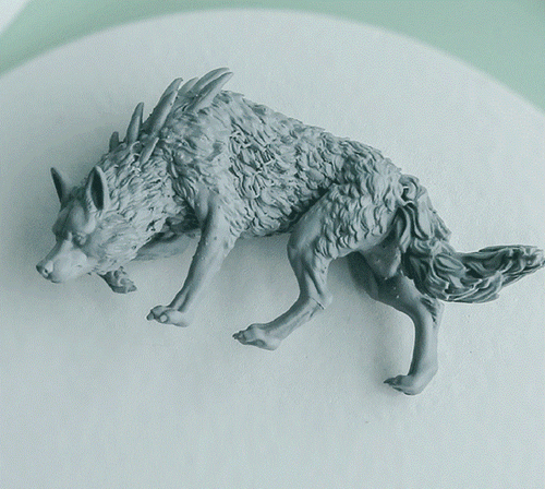 Tibetan Wolf Animal 3D Printing Unpainted Figure Model GK Blank Kit New In Stock - Picture 5 of 5