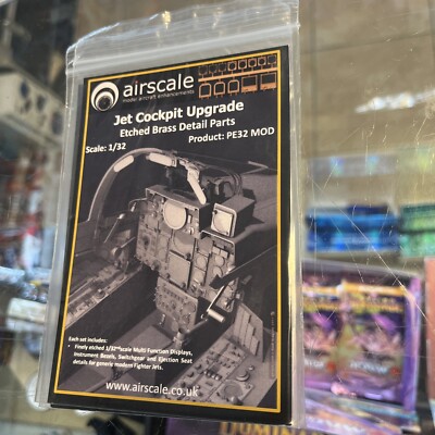 Airscale 1/32 Etched Brass Detail Parts Jet Cockpit Upgrade - PE32MOD Airscale 1/32 Etched Brass Detail Parts Jet Cockpit Upgrade - PE32MOD