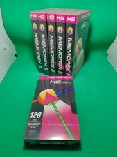 6 MEMOREX T-120 HS Blank VHS Tapes 6 Hours Ea. Video Cassettes New / Sealed