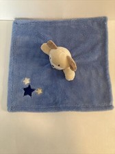 Baby Gear Puppy Dog Plush Blue Baby Blanket Security 14x14 Stars