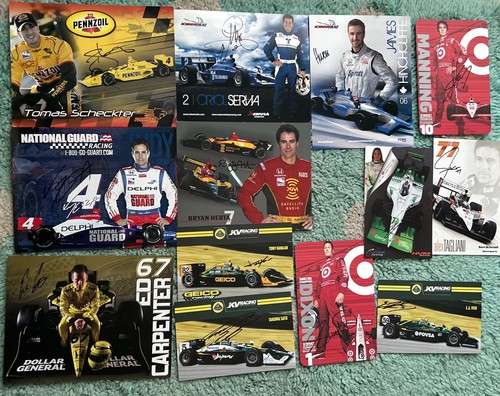 Kanaan Dixon Hinchcliff Carpenter Herta Tag Indycar Racing Indy 500 Autograph 13