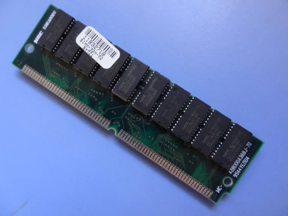 Módulo de memoria NEC MC-428000A36BJ-70 - Clásico NEC FastPage DRAM 70ns - Raro Foto 4 de 4
