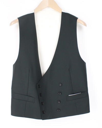 SUITSUPPLY La Spalla Men's Suit UK40S Dark Green Lined Slim Fit Wool 3 Piece - Picture 4 of 20