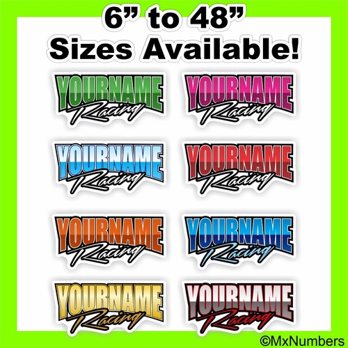 Calcomanía de remolque de carreras con nombre personalizado modelo IMCA pista de stock Sprint modificada - Imagen 1 de 17